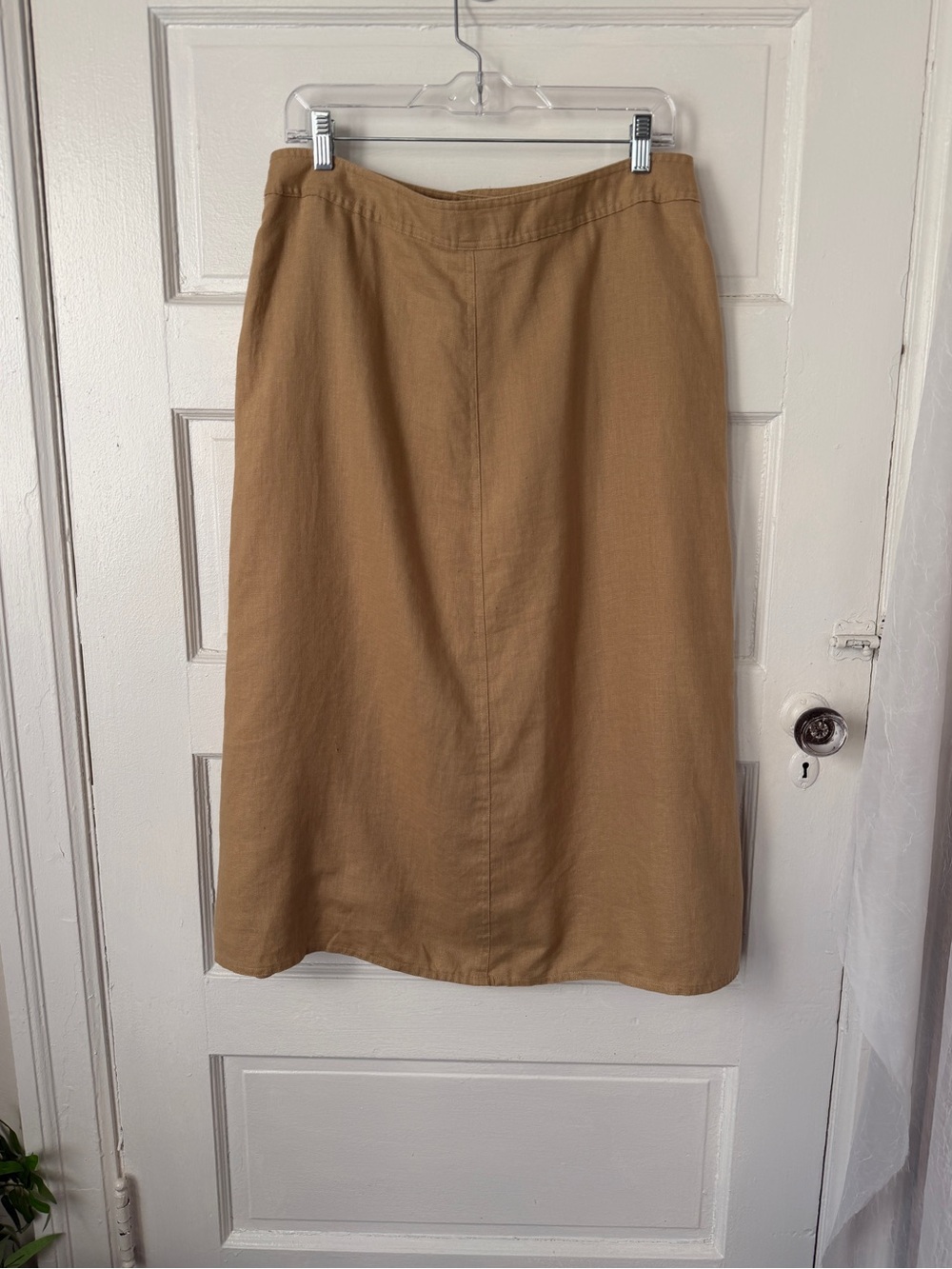 Ralph Lauren NWT Linen Button Front Midi Skirt Pockets Heritage Preppy Teacher - Picture 13 of 14